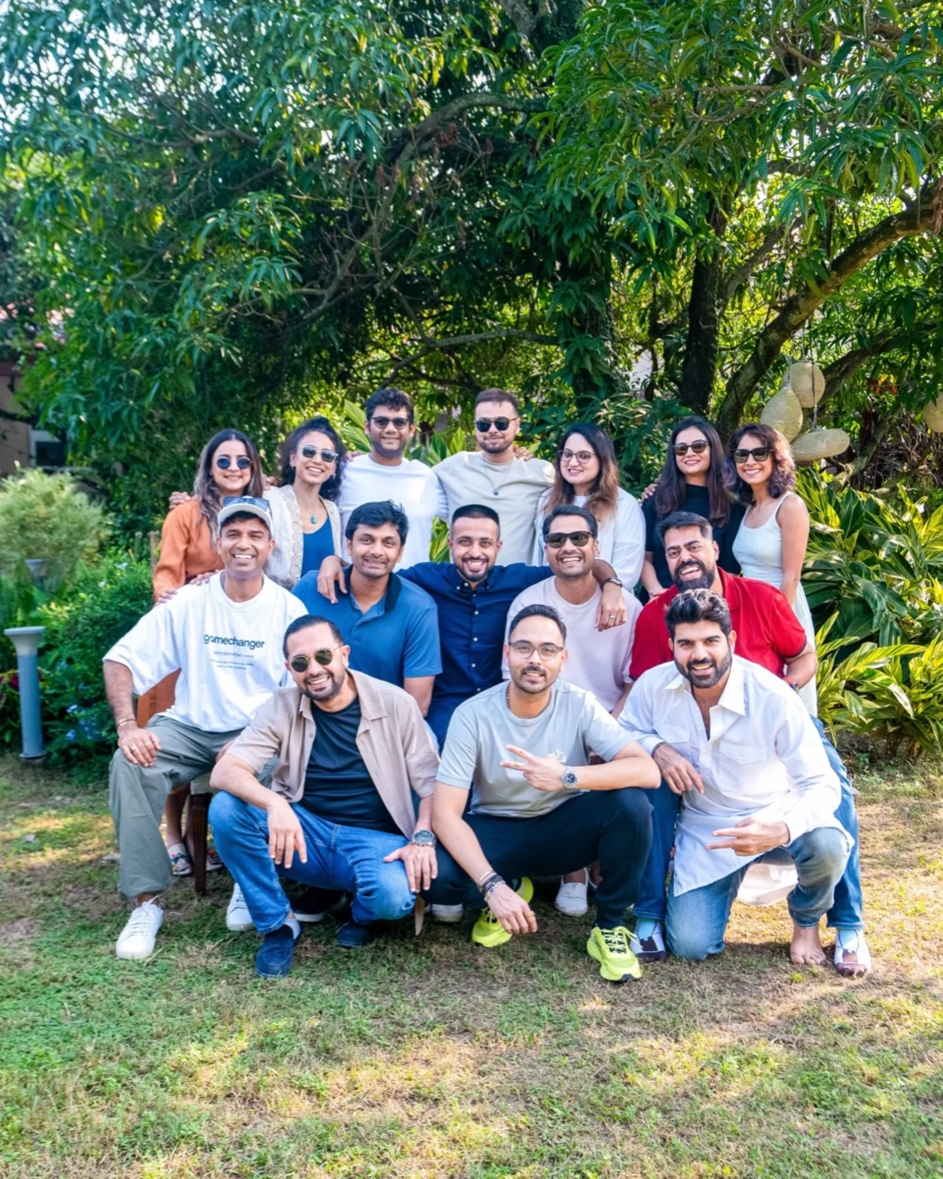 Leadership Retreat — team cohort in the orchard